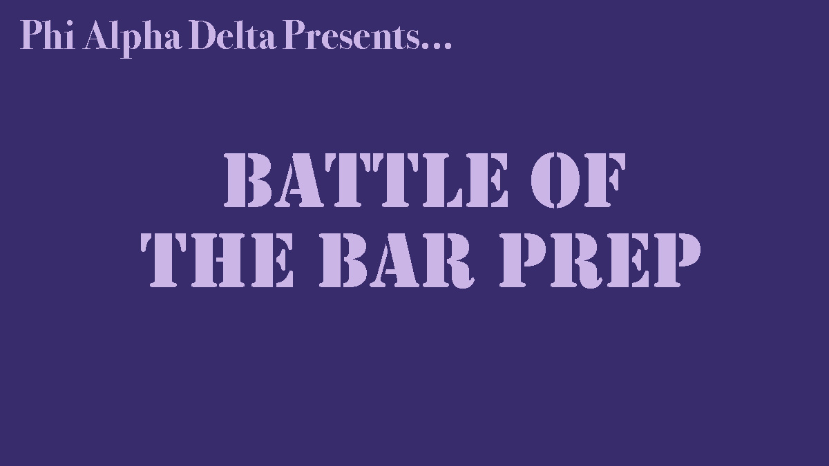 Battle of the Bar Prep