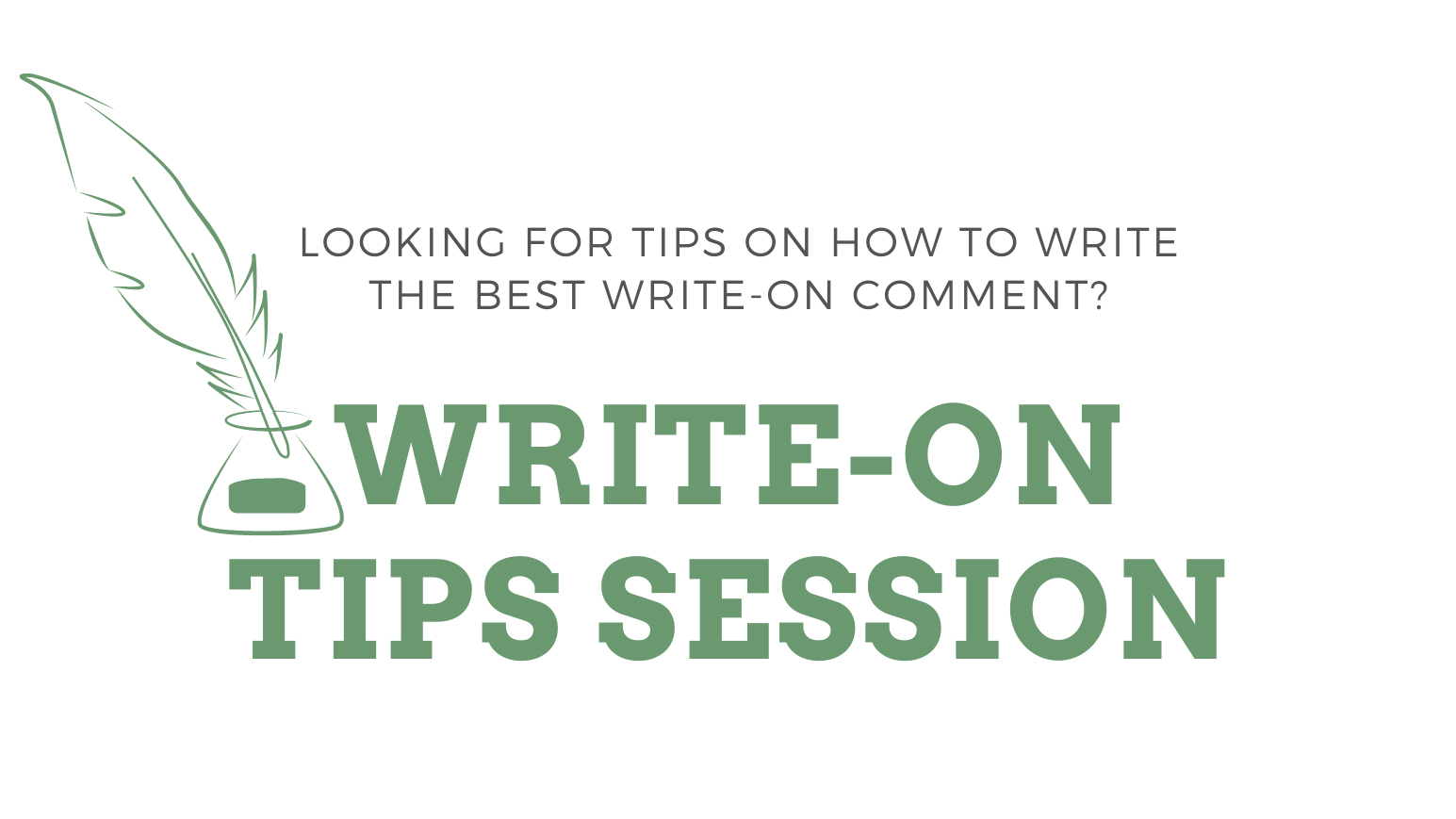 write-on tips session