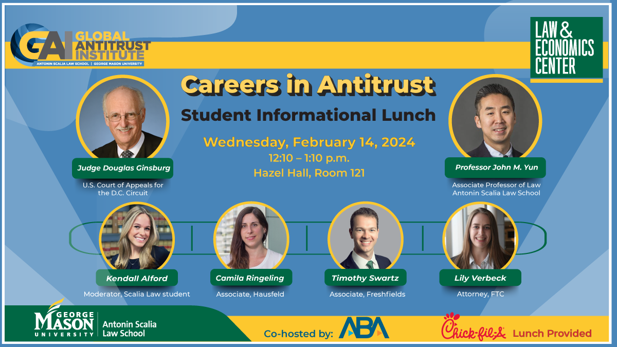 Careers in Antitrust Lunch Event Flyer